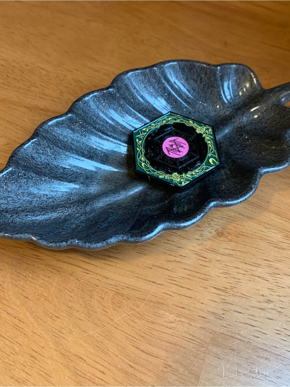 Dark Grey Resin Trinket Tray
